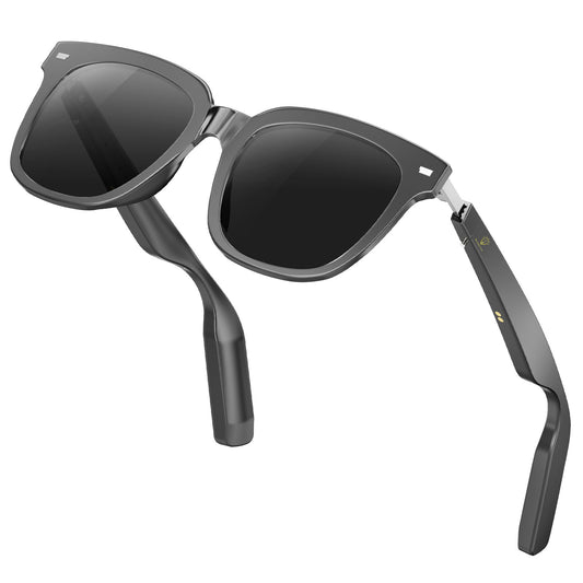 SAFEYEGO Smart Music Sunglasses(Smart Glasses,Polarized Sunglasses with Bluetooth Speaker,Athletic/Outdoor UV Protection and Voice Control,Unisex)