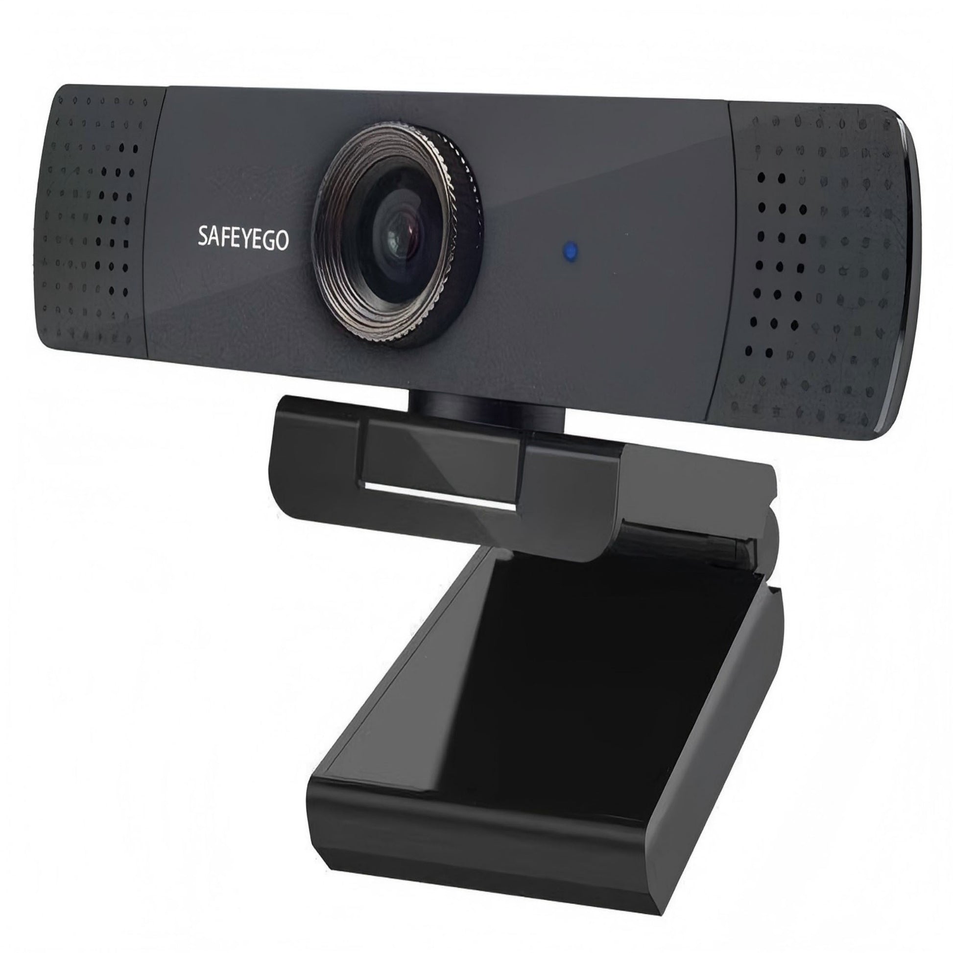 SAFEYEGO Webcam( HD Pro Webcam, Full HD 1080p/30fps Video Calling, Clear Stereo Audio, HD Light Correction, Works with Skype, Zoom, FaceTime, Hangouts, PC/Mac/Laptop/MacBook/Tablet - Black）