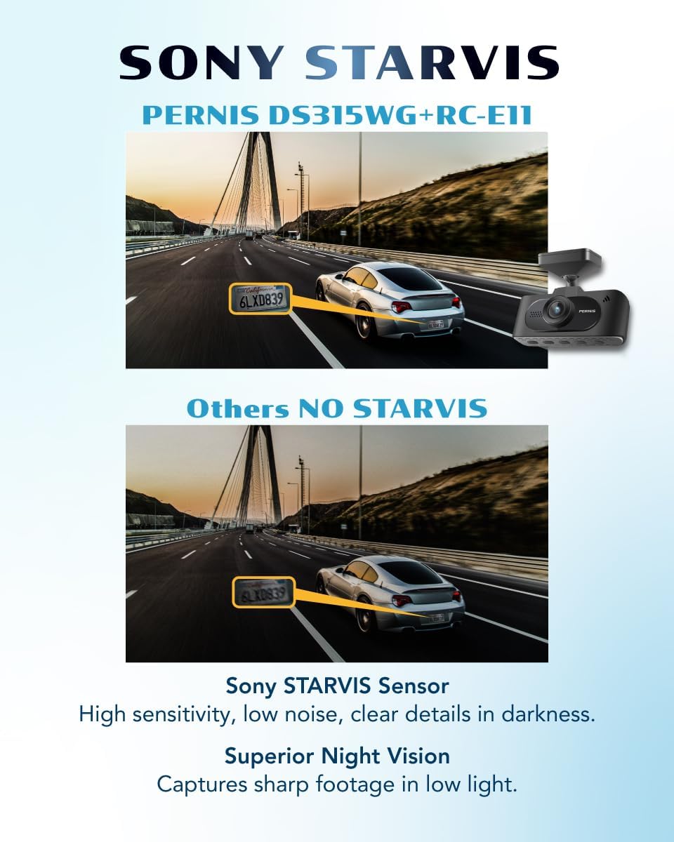 SAFEYEGO Aash Cam （Dual Lens Car Dash Cam – Front True 4K and Rear FHD HDR Wide Angle with Sony STARVIS Sensors, 5.8GHz WiFi, GPS, 3.16” Screen, 64GB Card, Parking Mode, Dual USB Adapter）