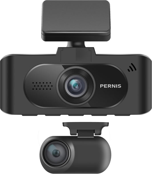 SAFEYEGO Aash Cam （Dual Lens Car Dash Cam – Front True 4K and Rear FHD HDR Wide Angle with Sony STARVIS Sensors, 5.8GHz WiFi, GPS, 3.16” Screen, 64GB Card, Parking Mode, Dual USB Adapter）